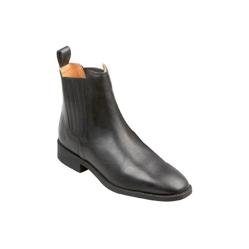 BOOTS A ELASTIQUES CUIR bout carré  PARIS  ELT  FdC