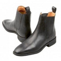 BOOTS A ELASTIQUES CUIR bout carré  PARIS  ELT  FdC