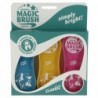 Kit 3 brosses Magicbrush classic (robe-crins-sabots)