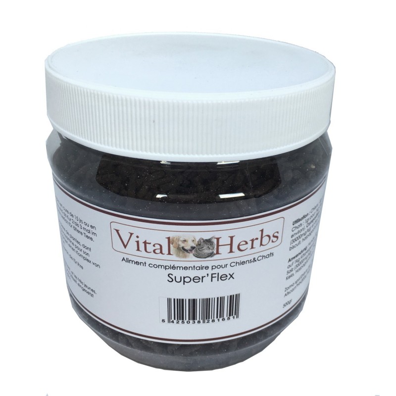 Super'Flex - articulation chat chien 500g Vital Herbs Super'Flex - articulation chat chien 500g Vital Herbs