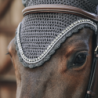 FLY VEIL LONG STONE & PEARL BONNET ANTI-MOUCHES CHEVAUX KENTUCKY