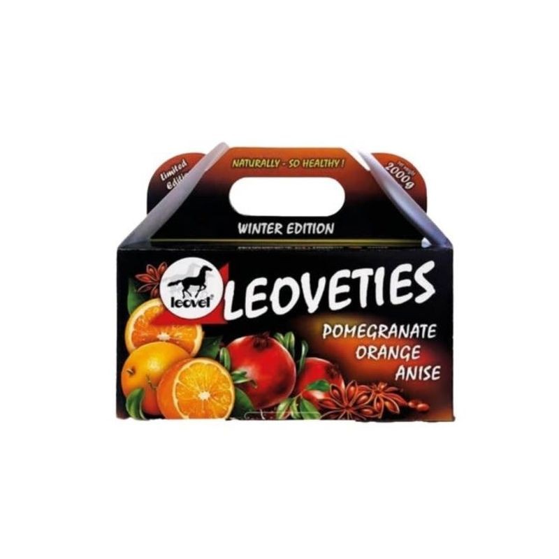 Friandises cheval Leoveties goût grenade/orange/anis 2kg édition hiver Leovet Friandises cheval Leoveties goût grenade/orange/anis 2kg édition hiver Leovet