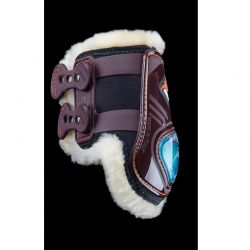 Protège-boulets cheval E-Shock eFluidgel avec crochets et mouton eQuick