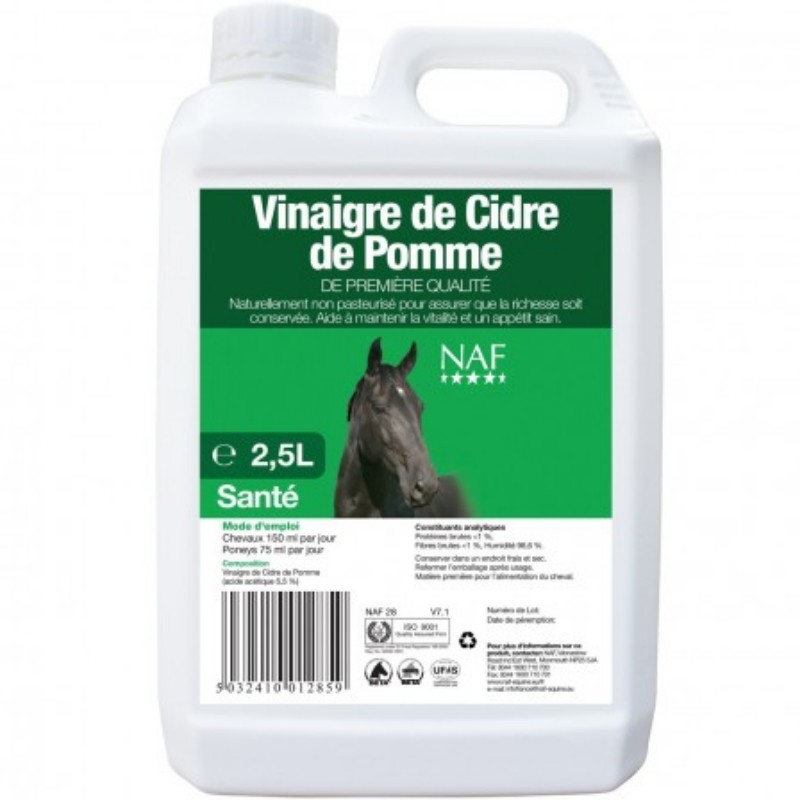 Vinaigre de cidre de pomme cheval Naf Vinaigre de cidre de pomme cheval Naf