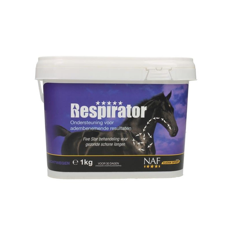 Respirator cheval poudre Naf