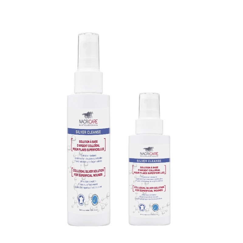 Silver Cleanse Nacricare nettoyant et désinfectant plaie cheval Silver Cleanse Nacricare nettoyant et désinfectant plaie cheval