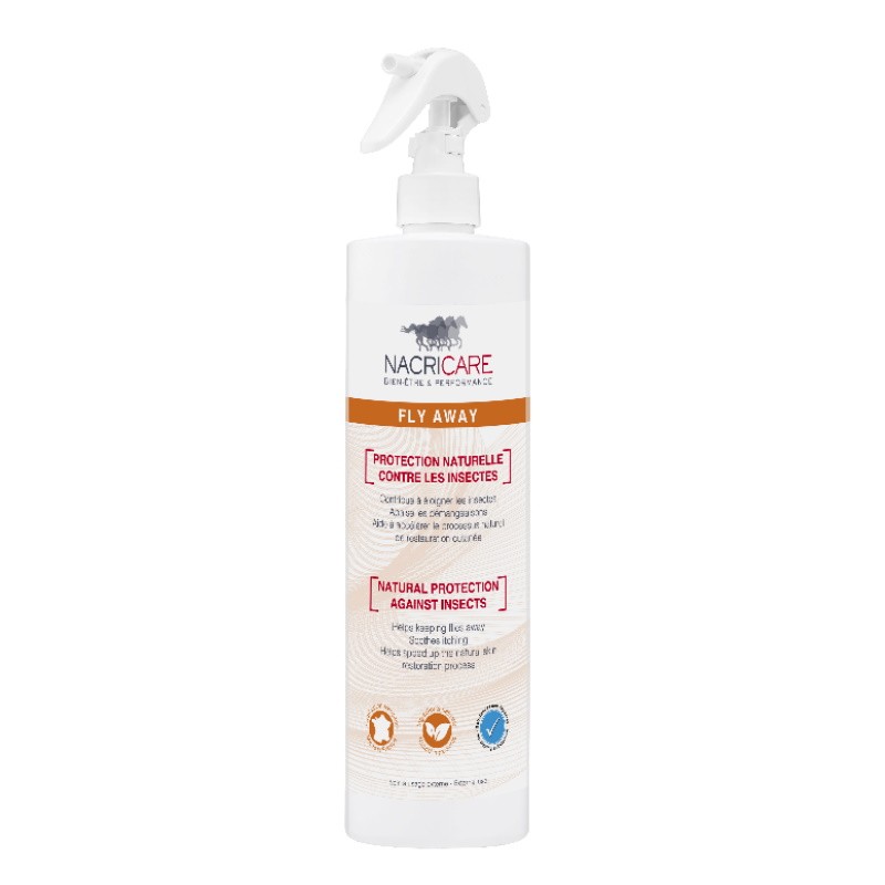 Fly away Nacricare spray anti-mouche et anti-dermite cheval Fly away Nacricare spray anti-mouche et anti-dermite cheval