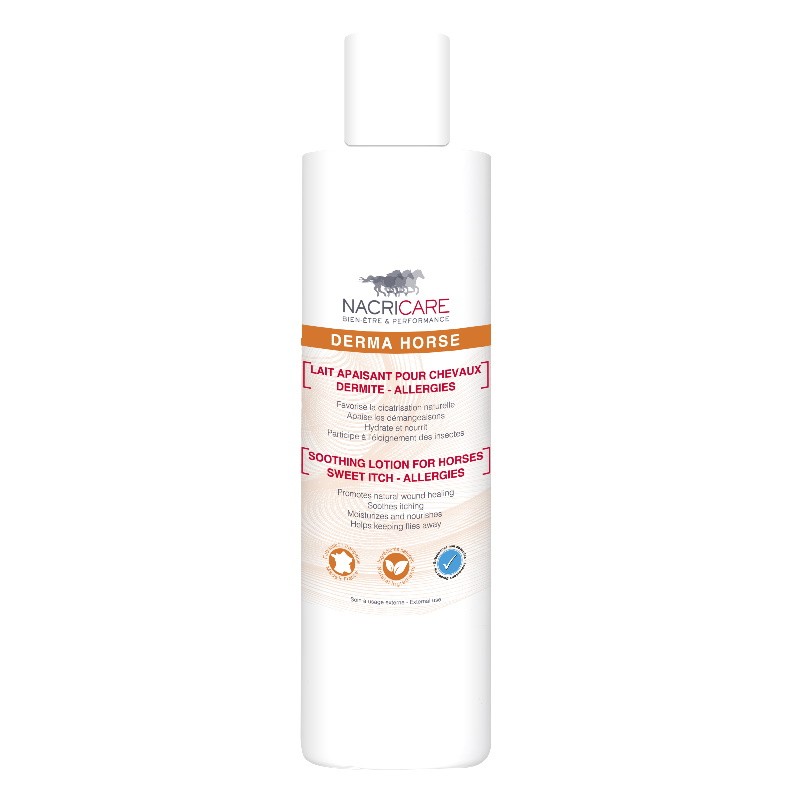 Derma Horse Nacricare lait apaisant dermite estivale cheval Derma Horse Nacricare lait apaisant dermite estivale cheval