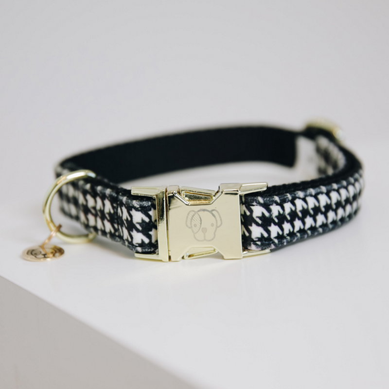 Collier pour chien Kentucky pied de poule réglable Collier pour chien Kentucky pied de poule réglable