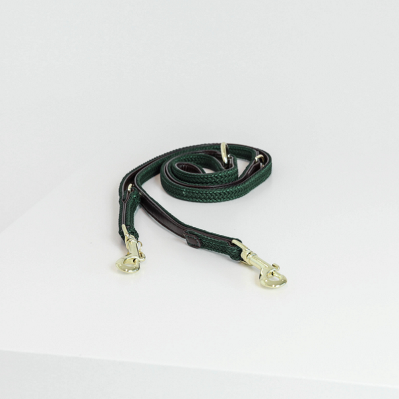 Rênes Fendues En Nylon Tressé Rond - 8 Pieds, Avec Attaches à Pression Et Plumes Teal - Équitation, Marque Showman