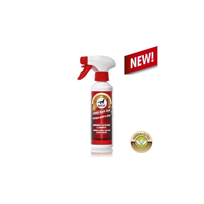 Spray Nettoyant et Nourrissant cuir 2 en 1 Leovet