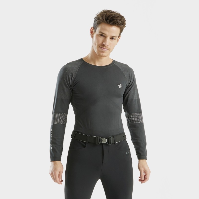 T-Shirt Optimax correction posturale manches longues homme Horse Pilot