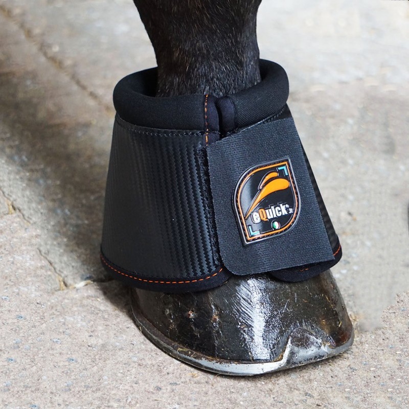 Cloches velcro cheval eOverreach carbon eQuick - EQUICK - Cloches