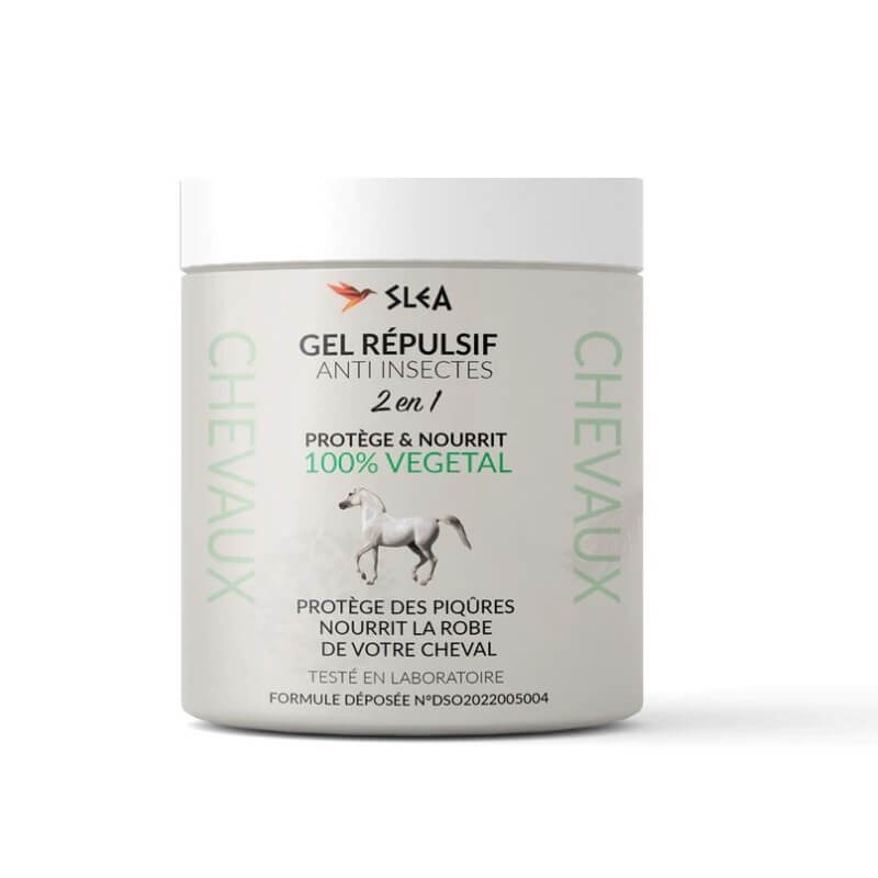 Gel répulsif insectes nourrisant 2 en 1 Slea mon-cheval.fr