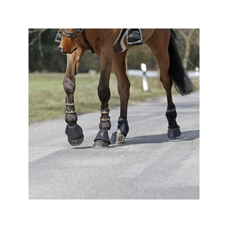 Leather Overreach Boots cloches cuir synthétique chevaux Kentucky -  KENTUCKY HORSEWEAR - Cloches, protège glomes 