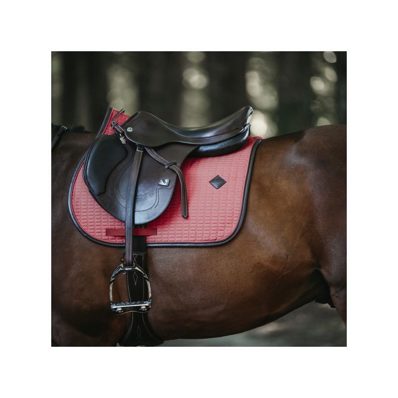 Saddle Pad Color Edition Leather Jumping tapis cuir chevaux Kentucky