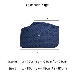 Quarter Rug couvre-reins dressage carré 160g chevaux Kentucky