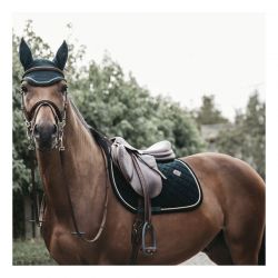 Saddle Pad Corduroy tapis dressage et jumping chevaux Kentucky