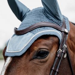 Fly Veil Wellington Velvet bonnet anti-mouches en velours chevaux Kentucky