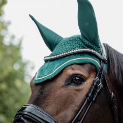 Fly Veil Wellington Velvet bonnet anti-mouches en velours chevaux Kentucky