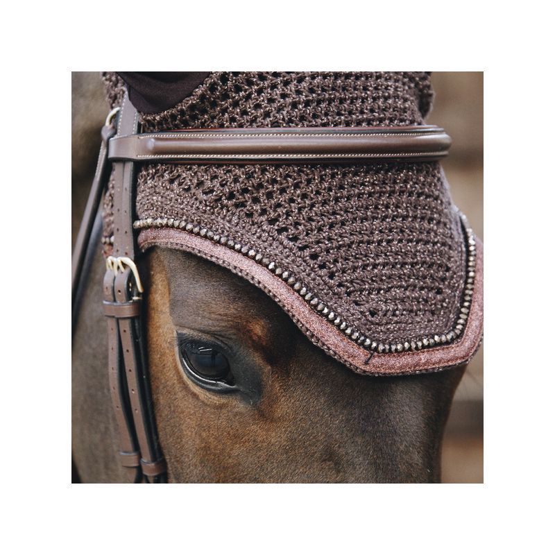Fly Veil Wellington Glitter Band bonnet anti-mouches Kentucky Fly Veil Wellington Glitter Band bonnet anti-mouches Kentucky