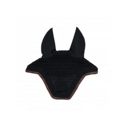 Fly Veil Wellington Leather bonnet anti-mouches chevaux Kentucky