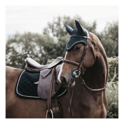 Fly Veil Wellington Corduroy bonnet anti-mouches chevaux Kentucky