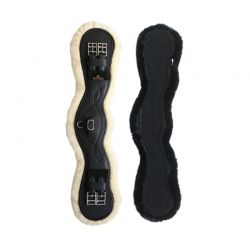 Sheepskin Anatomic Short Girth sangle de dressage anatomique courte en cuir et mouton chevaux Kentucky