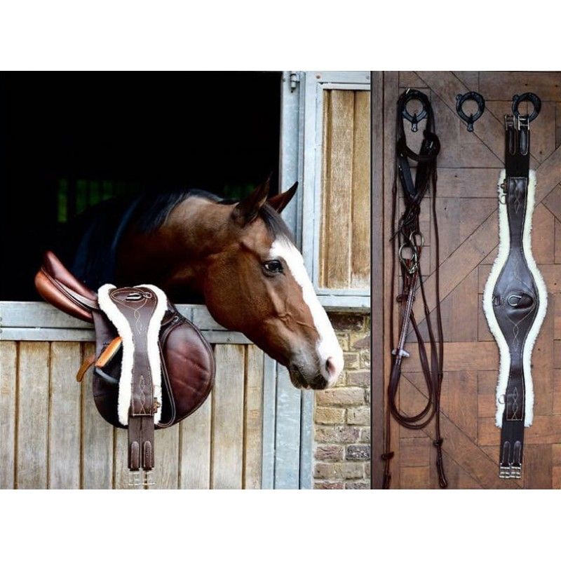 Sheepskin Anatomic Girth sangle anatomique en mouton chevaux Kentucky Sheepskin Anatomic Girth sangle anatomique en mouton chevaux Kentucky