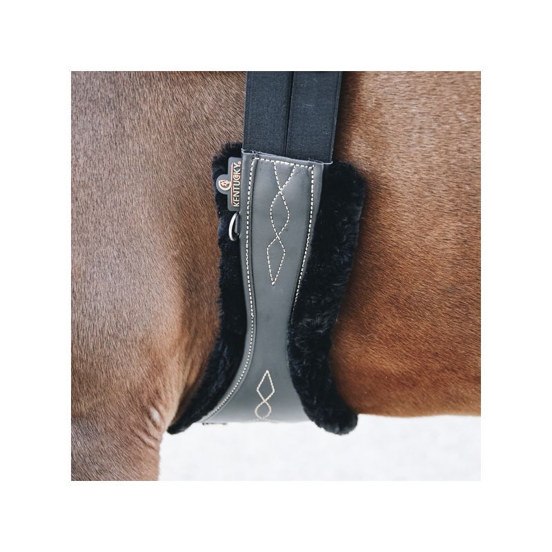 Sheepskin Anatomic Girth Cover mouton pour sangle anatomique chevaux Kentucky