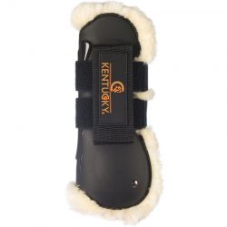 Sheepskin Air Tendon Boots guêtres en mouton avec velcro chevaux Kentucky