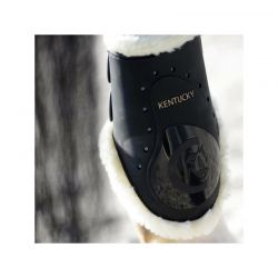 Sheepskin Fetlock Boots Elastic protège-boulets en mouton avec crochets chevaux Kentucky