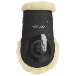 Sheepskin Fetlock Boots Elastic protège-boulets en mouton avec crochets chevaux Kentucky