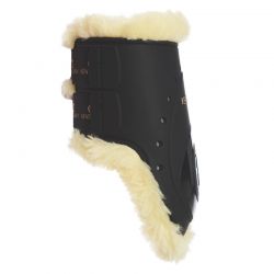 Sheepskin Fetlock Boots Elastic protège-boulets en mouton avec crochets chevaux Kentucky
