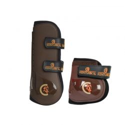 Lot guêtres et protège-boulets Moonboots avec velcro chevaux Kentucky