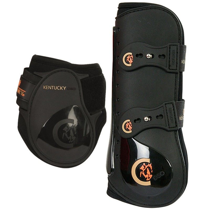 Tendon Boots Elastic / Young Horse Fetlock Boots lot guêtres et protège-boulets avec crochets élastiques jeunes chevaux Kentucky Tendon Boots Elastic / Young Horse Fetlock Boots lot guêtres et protège-boulets avec crochets élastiques jeunes chevaux Kentucky