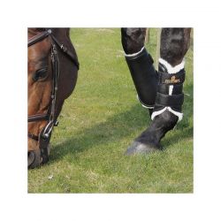 Turnout Boots Leather Front guêtres antérieures en similicuir et mouton chevaux Kentucky