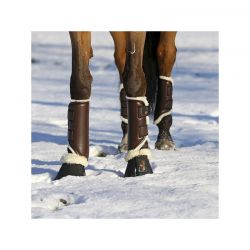Turnout Boots Leather Hind guêtres postérieures en similicuir et mouton chevaux Kentucky