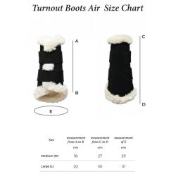 Turnout Boots Air guêtres antérieures chevaux Kentucky