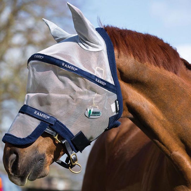 Masque anti-mouches  plus flymask vamoose  rambo horseware