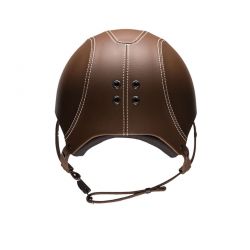 Casque epona cuir lisse egide  moka dos