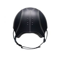 Casque epona cuir lisse egide  marine dos