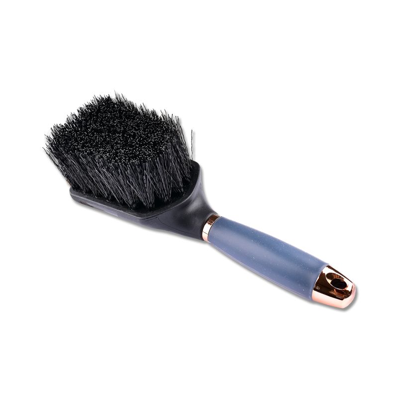 Brosse à sabots Gel Series avec poignée gel équitation Waldhausen noir or rosé - Mon Cheval