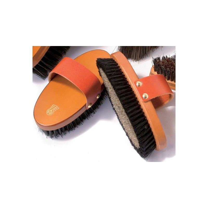 Brosse douce HardWood Limande en poils de sanglier chevaux Waldhausen Brosse douce HardWood Limande en poils de sanglier chevaux Waldhausen