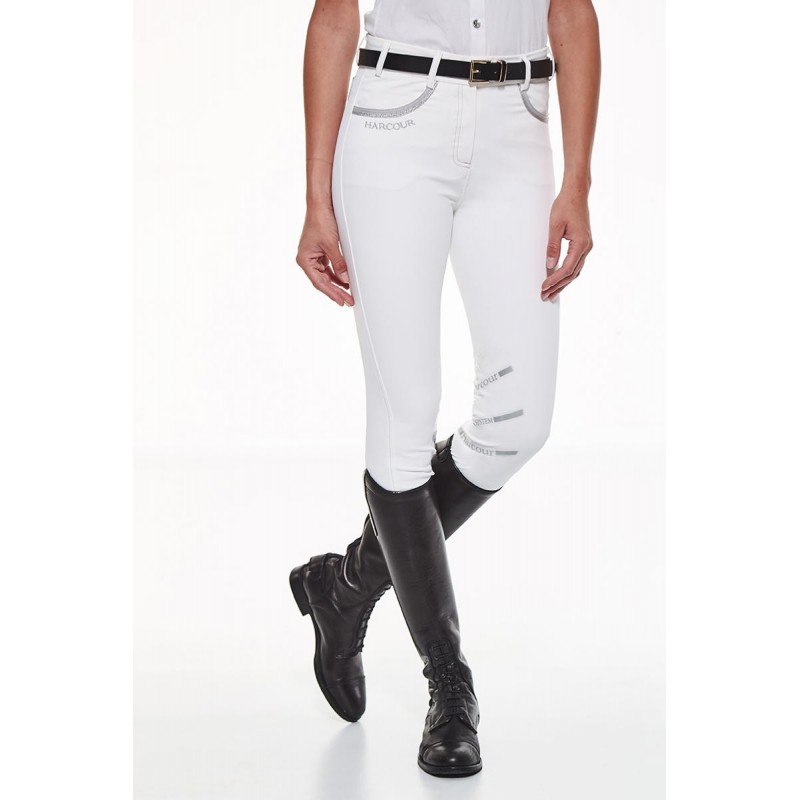 Pantalon équitation Jalisca femme avec basanes en silicone Harcour Pantalon équitation Jalisca femme avec basanes en silicone Harcour