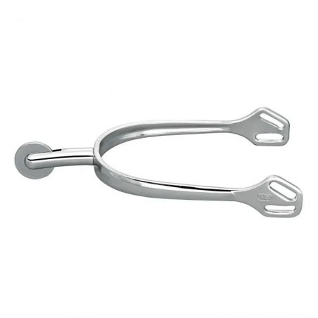 Paire D'éperons Sprenger FairRider 25 Mm - Col Arrondi, Argent Et Noir, Pour Un Confort Optimal à Cheval
