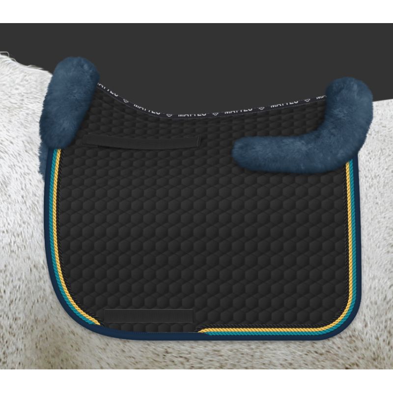 Tapis de selle cheval avec amortisseur mouton personnalisable - Mattes -  MATTES - CAVALIER 