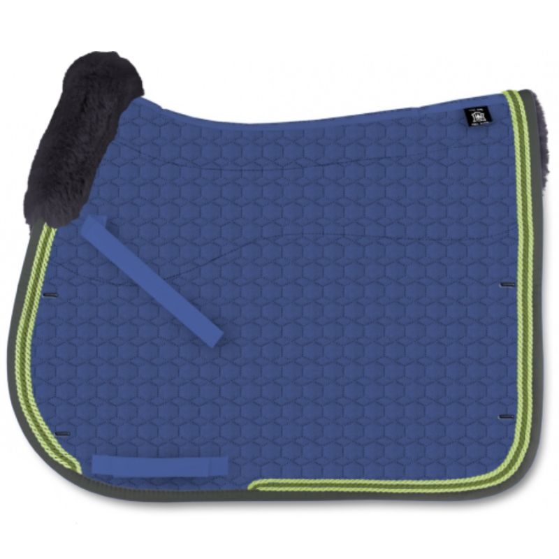 Mer-System Tapis de selle cheval avec amortisseur en mouton personnalisable - Mattes