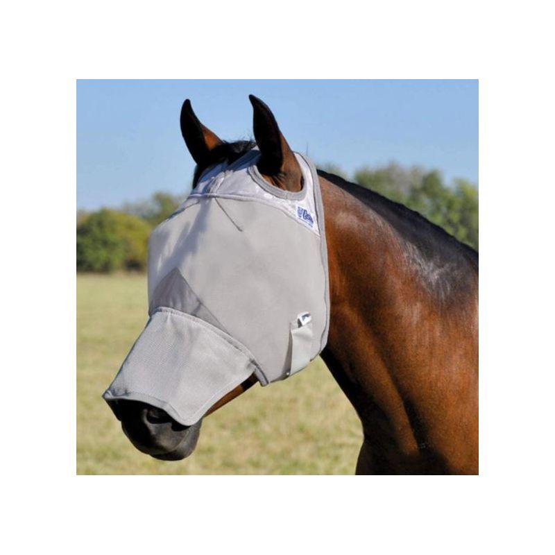 Masque anti-mouche anti-UV intégral sans oreilles Crusader cheval Cashel Masque anti-mouche anti-UV intégral sans oreilles Crusader cheval Cashel