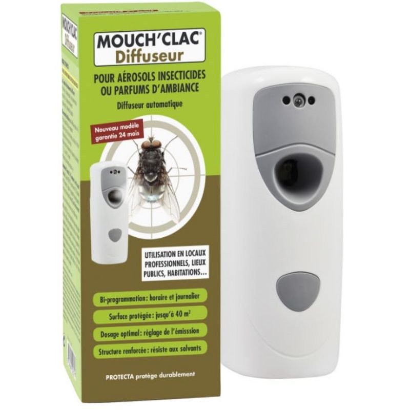 Diffuseur d'insecticite télécommandé Mouch'Clac - - Produits anti-mouches  cheval 